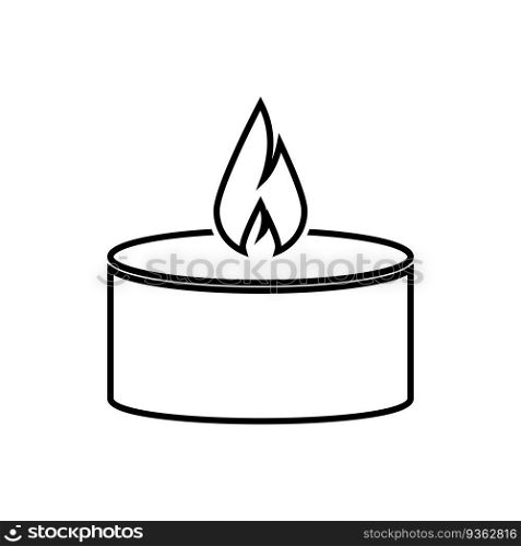 candle icon vector template illustration logo design