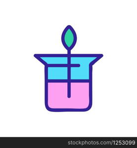 candle icon vector. Thin line sign. Isolated contour symbol illustration. candle icon vector. Isolated contour symbol illustration