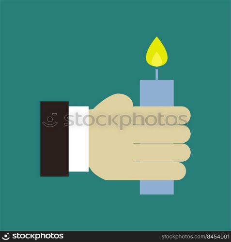 Candle in hand