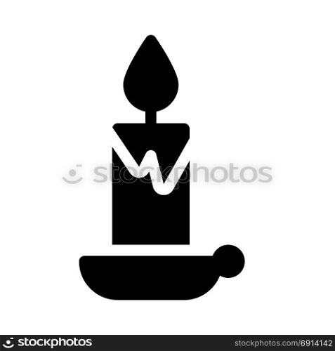 candle light, icon on isolated background