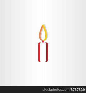 candle light logo vector design