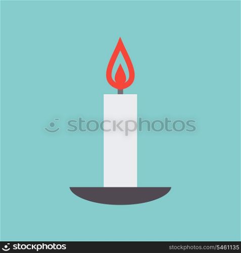 Candle on a plate