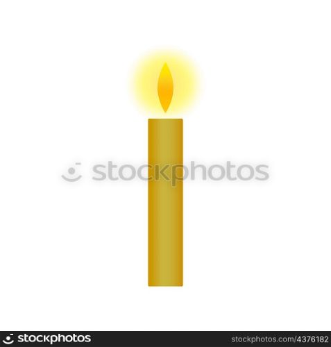 Candle sign. Burning fire. Flame icon. Church symbol. Holiday decor. Memory symbol. Vector illustration. Stock image. EPS 10.. Candle sign. Burning fire. Flame icon. Church symbol. Holiday decor. Memory symbol. Vector illustration. Stock image.