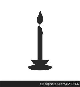 Candlelight dinner icon in flat design vector