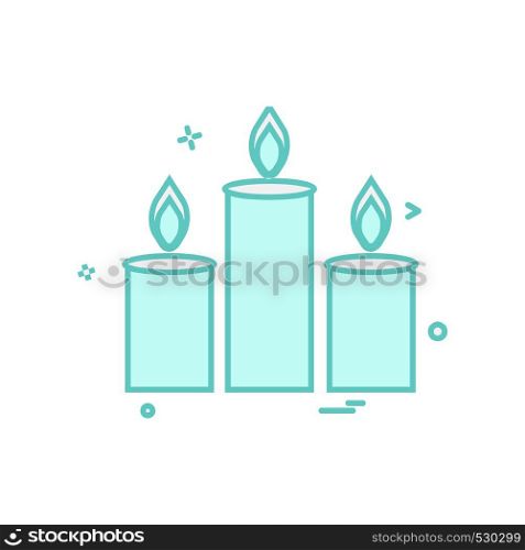 Candles icon design vector