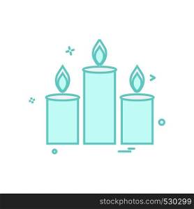 Candles icon design vector