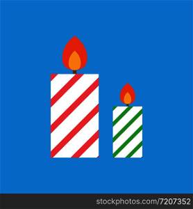 Candles icon. Holiday symbol. Vector eps10 illustration