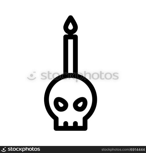candlestick, icon on isolated background