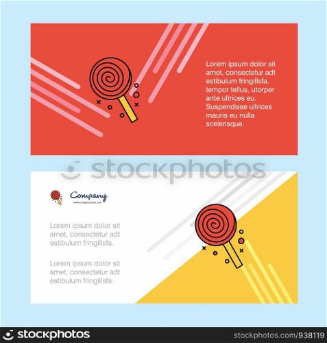 Candy abstract corporate business banner template, horizontal advertising business banner.