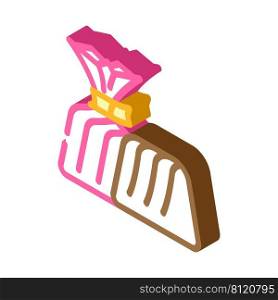candy chocolate isometric icon vector. candy chocolate sign. isolated symbol illustration. candy chocolate isometric icon vector illustration