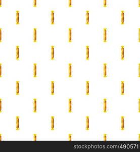 Candy iin yellow wrap pattern seamless repeat in cartoon style vector illustration. Candy iin yellow wrap pattern