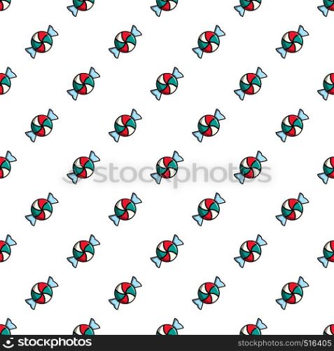 Candy pattern seamless repeat in cartoon style vector illustration. Candy pattern
