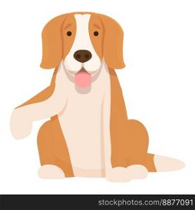 Canine dog icon cartoon vector. Puppy beagle. Cute pose. Canine dog icon cartoon vector. Puppy beagle