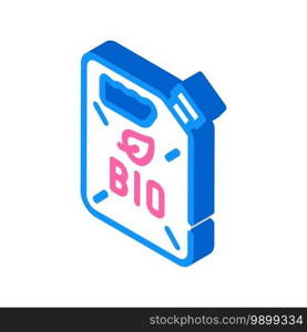 canister bio fuel isometric icon vector. canister bio fuel sign. isolated symbol illustration. canister bio fuel isometric icon vector illustration