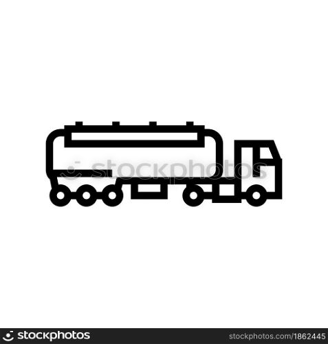 canister for fuel line icon vector. canister for fuel sign. isolated contour symbol black illustration. canister for fuel line icon vector illustration
