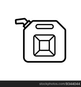 canister for gasoline icon vector template