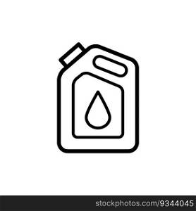 canister for gasoline icon vector template