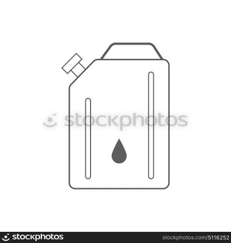 Canister of gasoline. Vector illustration .