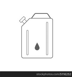 Canister of gasoline. Vector illustration .