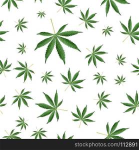Cannabis Background. Marijuana Ganja Weed Hemp Leafs Seamless Vector Pattern.. Cannabis Background. Marijuana Ganja Weed Hemp Leafs Seamless Pattern.