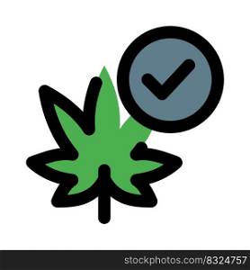 Cannabis checklist isolated on a white background