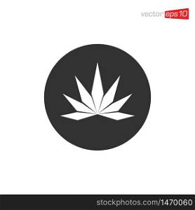 Cannabis Leaf Icon Design Vector