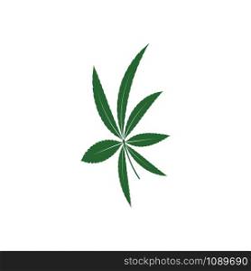 cannabis leaf illustration, green icon on transparent background