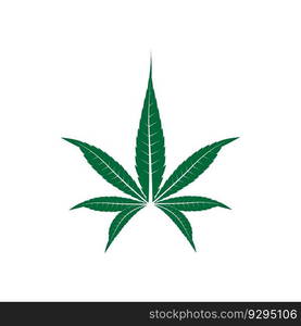 cannabis leaf symbol and icon vector