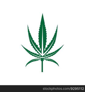 cannabis leaf symbol and icon vector