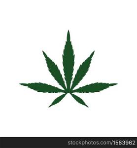 Cannabis leaf vector illustration icon designvector cannabis or marijuana icon logo for medical or pharmacy industry