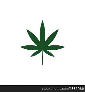 Cannabis leaf vector illustration icon designvector cannabis or marijuana icon logo for medical or pharmacy industry