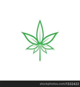 Cannabis logo template vector icon