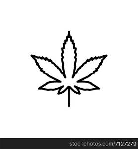 Cannabis marijuana hemp weed icon