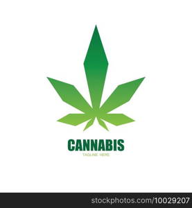 cannabis marijuana leaf icon vector