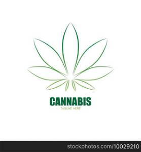 cannabis marijuana leaf icon vector