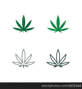 cannabis marijuana vector logo and design