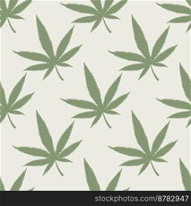 Cannabis seamless pattern. Marijuana leaves hemp background. Vector illustration.. Cannabis seamless pattern. Marijuana leaves hemp background. Vector