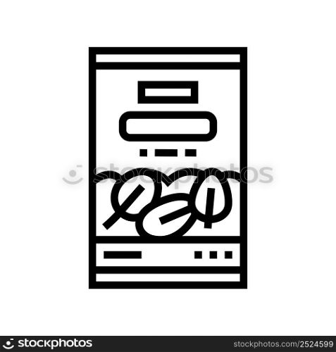 canned spinach container line icon vector. canned spinach container sign. isolated contour symbol black illustration. canned spinach container line icon vector illustration
