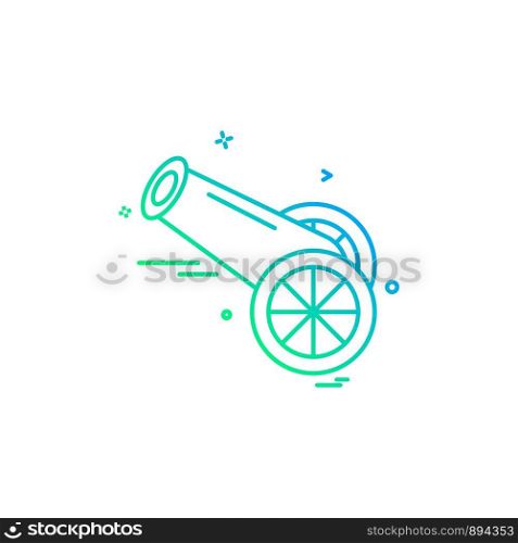 Cannon icon design vector