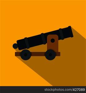 Cannon icon. Flat illustration of cannon vector icon for web. Cannon icon, flat style