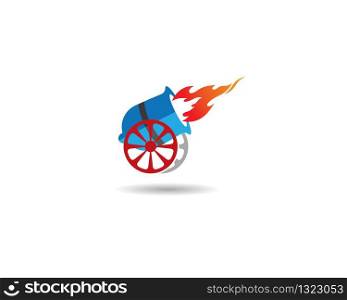 Cannon symbol illustration illustration