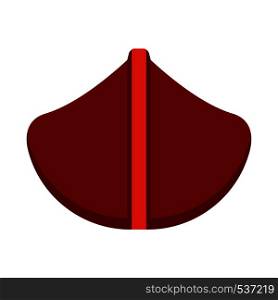 Canoe activity tourism kayak front view vector. Extreme sports transport river adventure icon