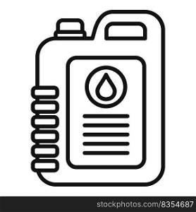 Canola oil canister icon outline vector. Plant seed. Plant extract. Canola oil canister icon outline vector. Plant seed