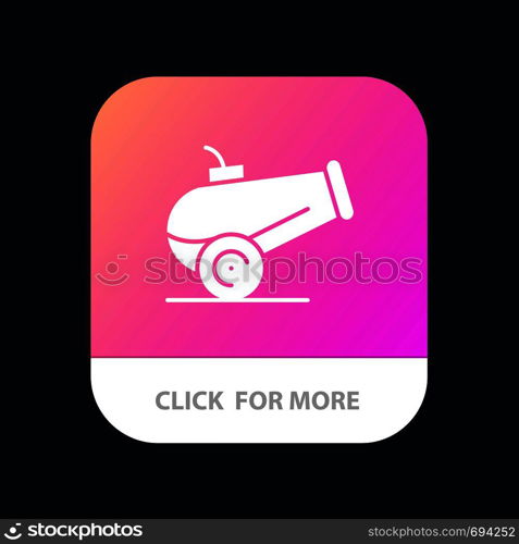 Canon, Weapon Mobile App Icon Design