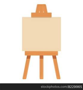 Canvas board icon cartoon vector. Studio art. Painter design. Canvas board icon cartoon vector. Studio art