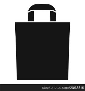 Canvas eco bag icon simple vector. Fabric reusable. Cotton market bag. Canvas eco bag icon simple vector. Fabric reusable