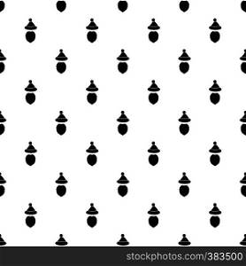 Cap and beard of Santa Claus pattern. Simple illustration of cap and beard of Santa Claus vector pattern for web. Cap and beard of Santa Claus pattern, simple style