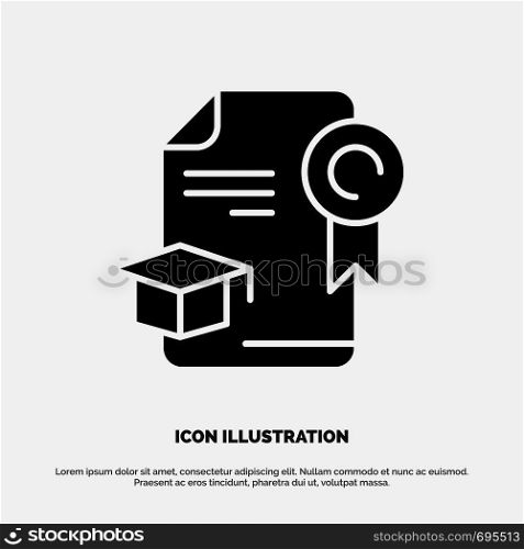 Cap, Education, Graduation, Award solid Glyph Icon vector