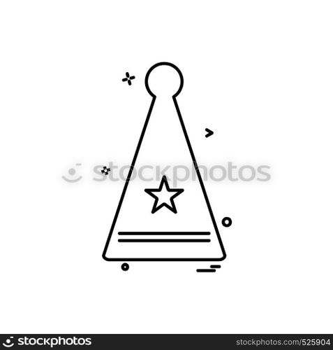 cap icon design vector