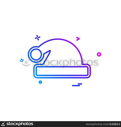 Cap icon design vector